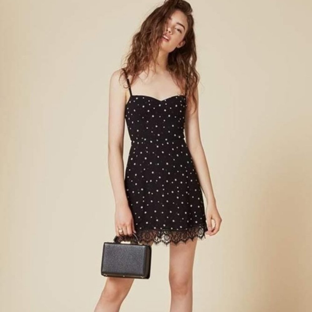 Reformation Lisa Mini Dress with Stars